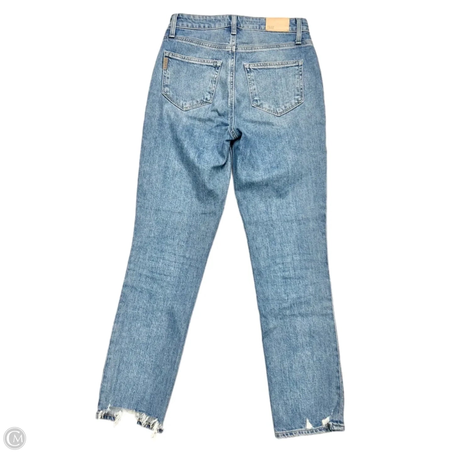 Jeans Straight By Paige In Blue Denim, Size: 0