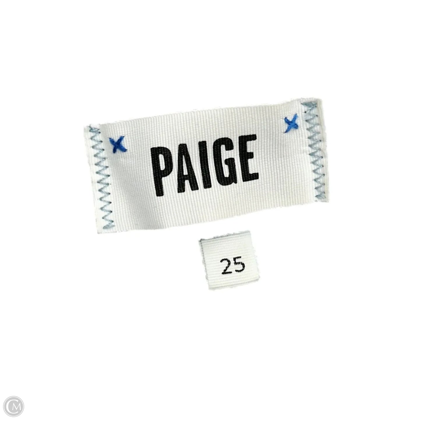 Jeans Straight By Paige In Blue Denim, Size: 0