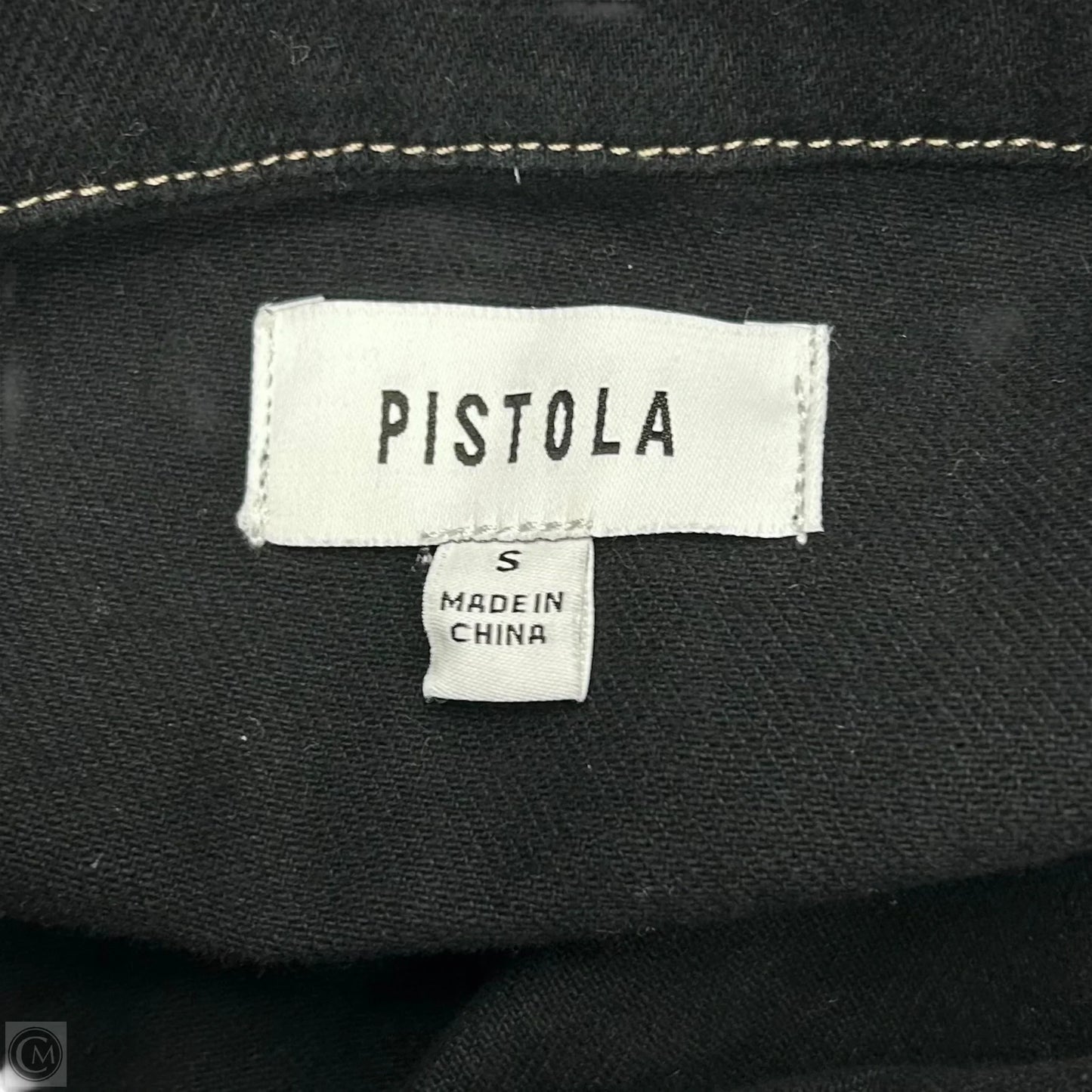 Dress Casual Short By Pistola In Black Denim, Size: S