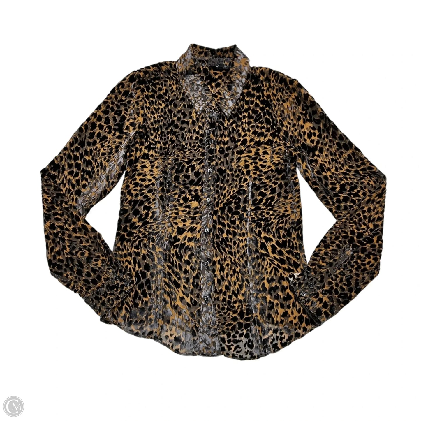 Top Long Sleeve By Paige In Leopard Print, Size: S