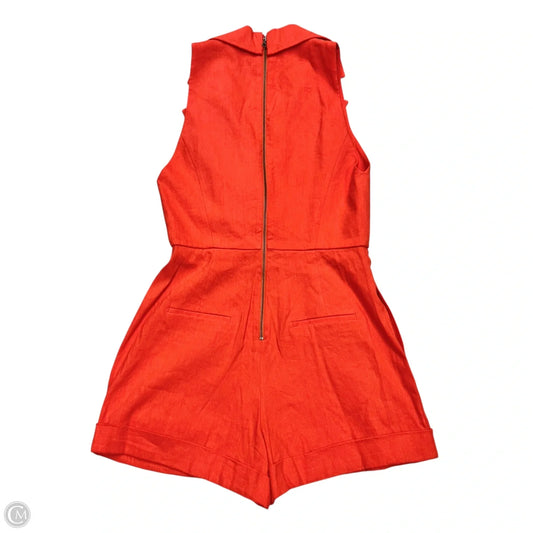 Romper Designer By Alice + Olivia In Red, Size: S