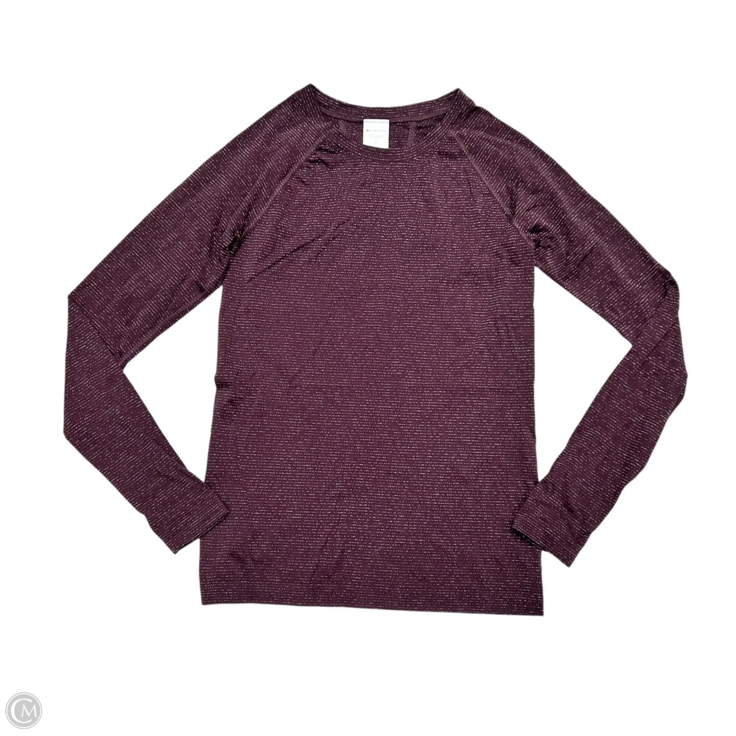 Athletic Top Long Sleeve Crewneck By Athleta In Maroon, Size: S