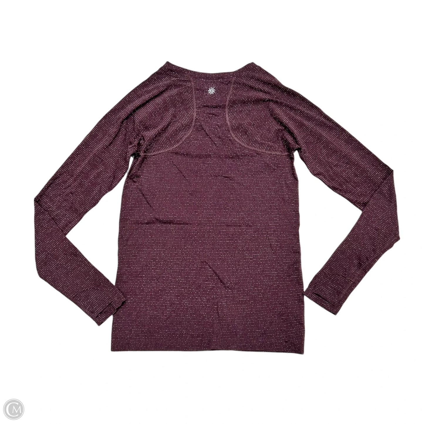 Athletic Top Long Sleeve Crewneck By Athleta In Maroon, Size: S