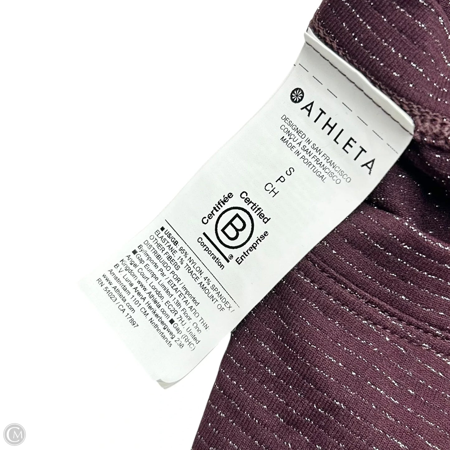 Athletic Top Long Sleeve Crewneck By Athleta In Maroon, Size: S