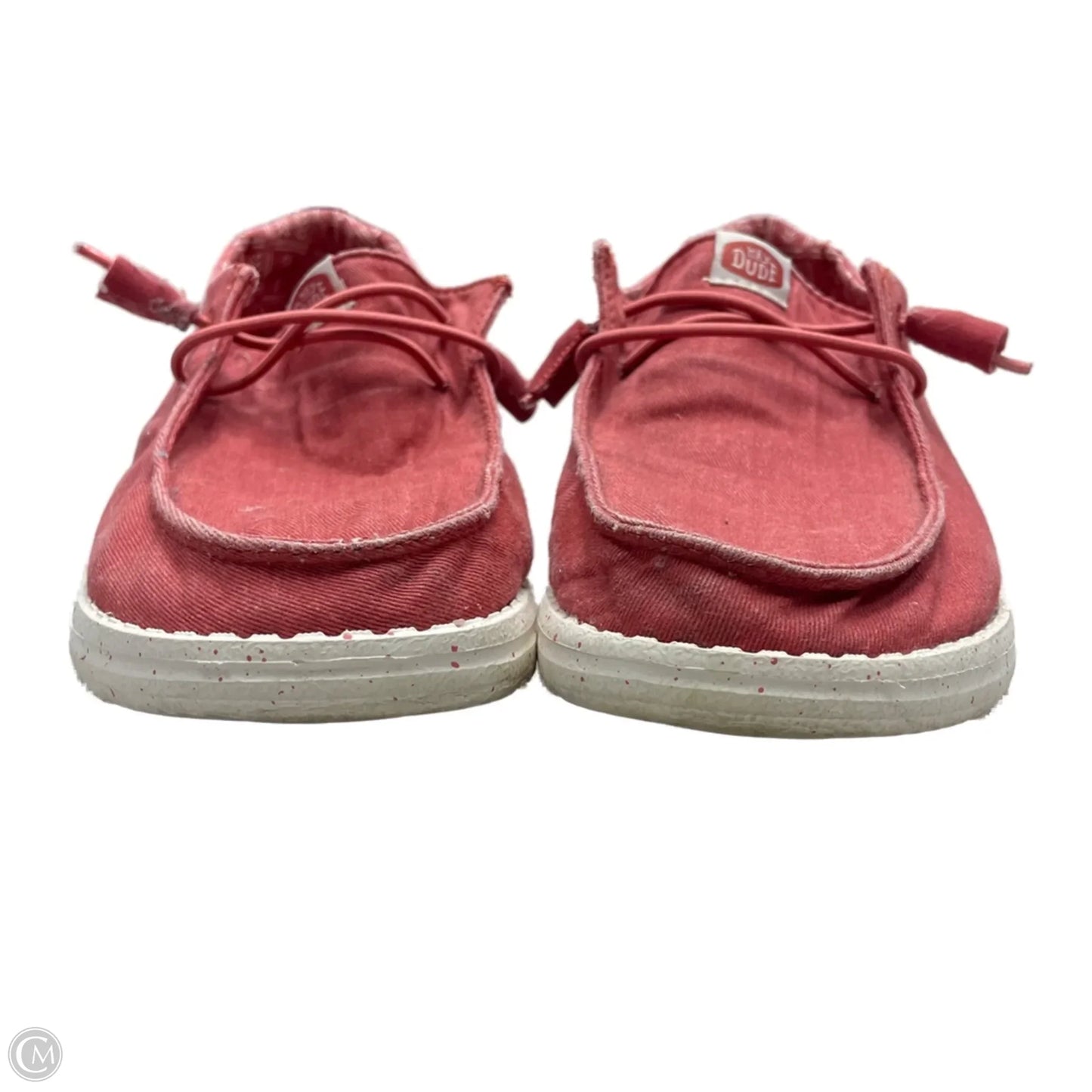 Shoes Flats By Hey Dude In Red, Size: 7