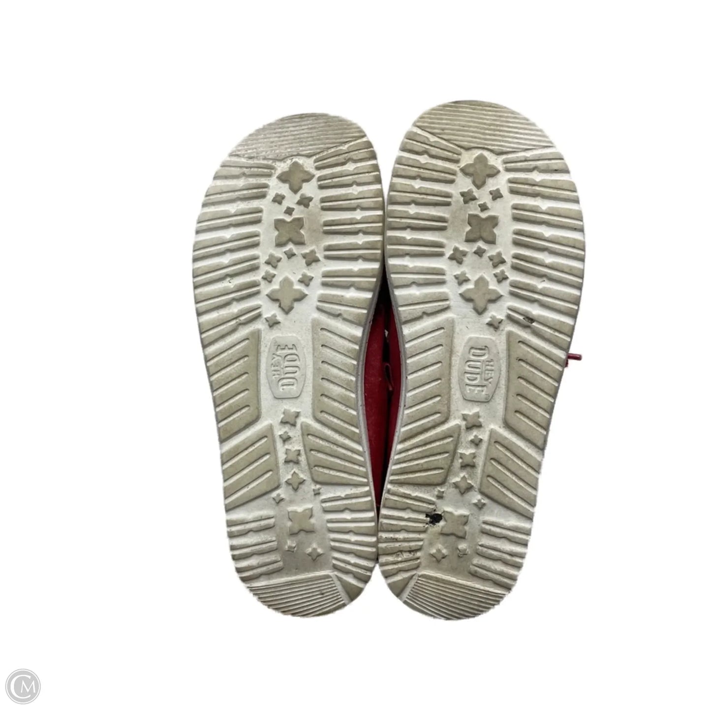 Shoes Flats By Hey Dude In Red, Size: 7