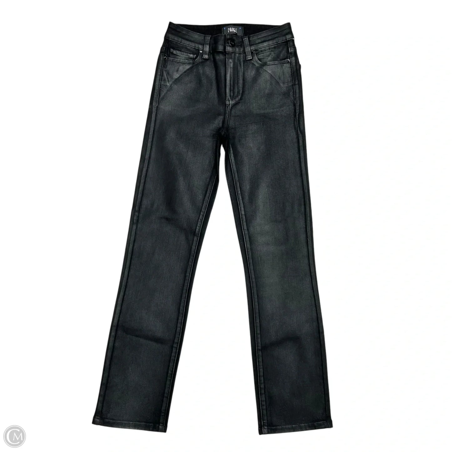 Jeans Straight By Paige In Black, Size: 0