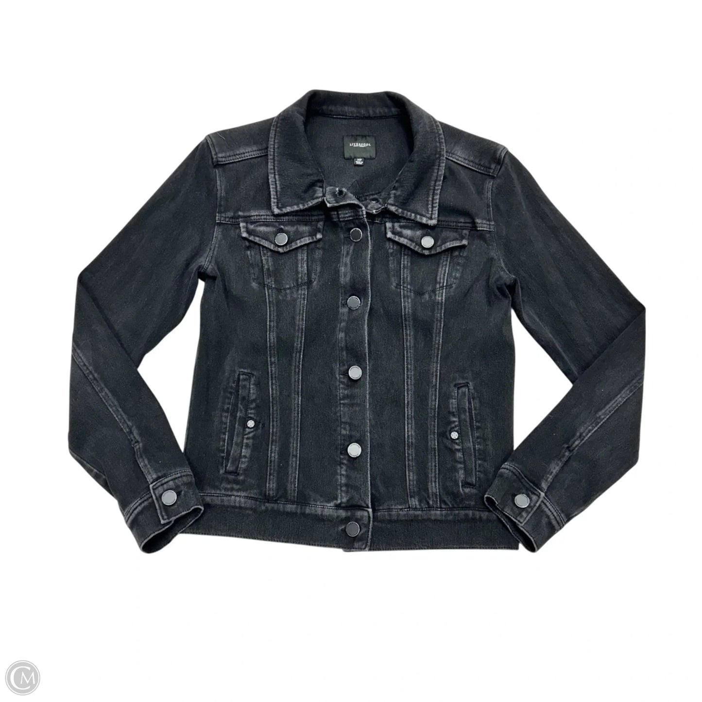 Jacket Denim By Liverpool In Black, Size: Mp