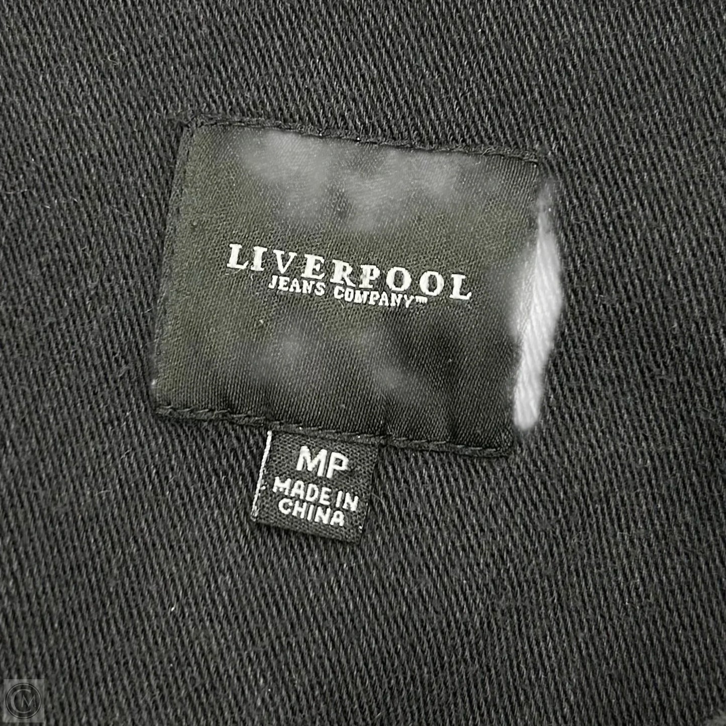 Jacket Denim By Liverpool In Black, Size: Mp