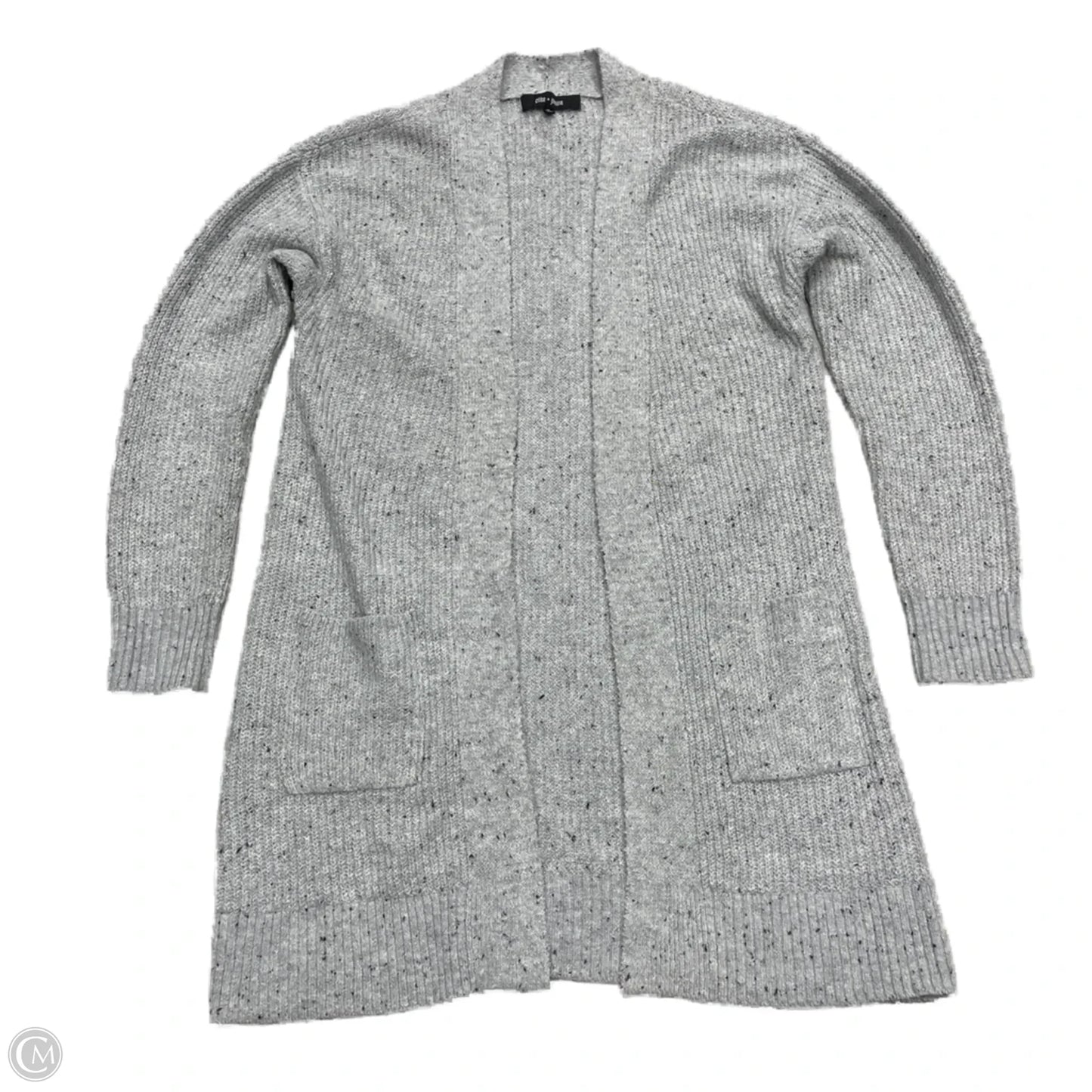 Sweater Cardigan By Chloe + Jasmine In Grey, Size: M