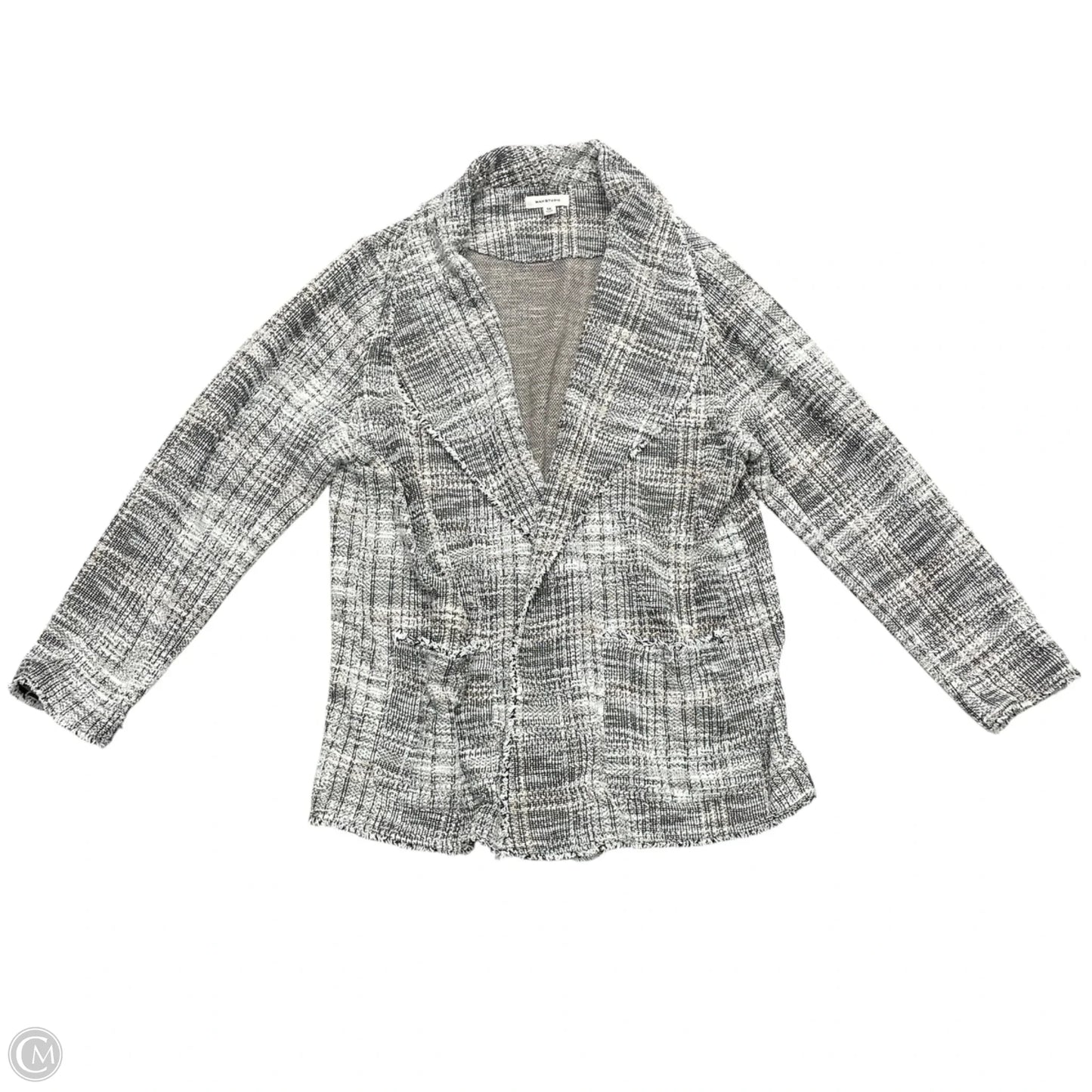Blazer By Max Studio In Black & White, Size: 1x
