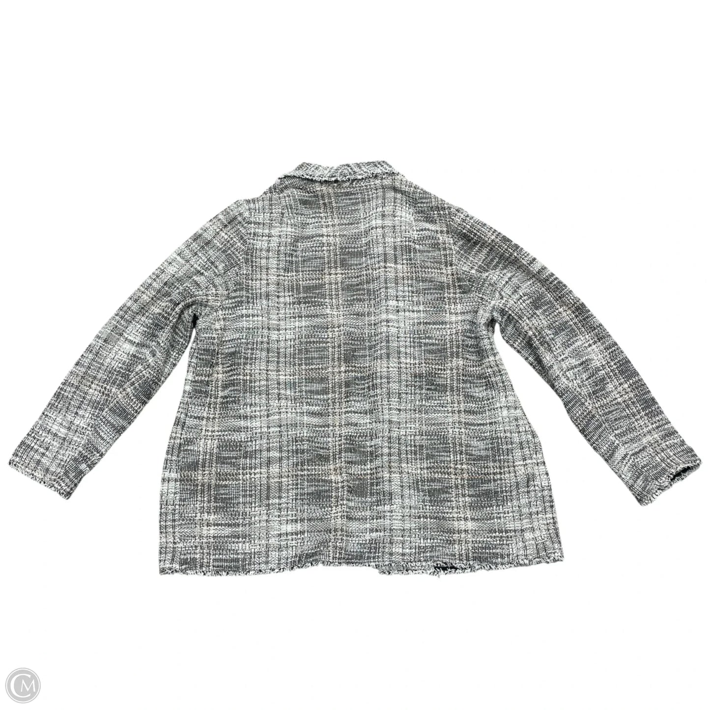 Blazer By Max Studio In Black & White, Size: 1x