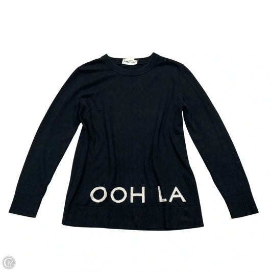 Sweater Designer By Kate Spade In Black & White, Size: S