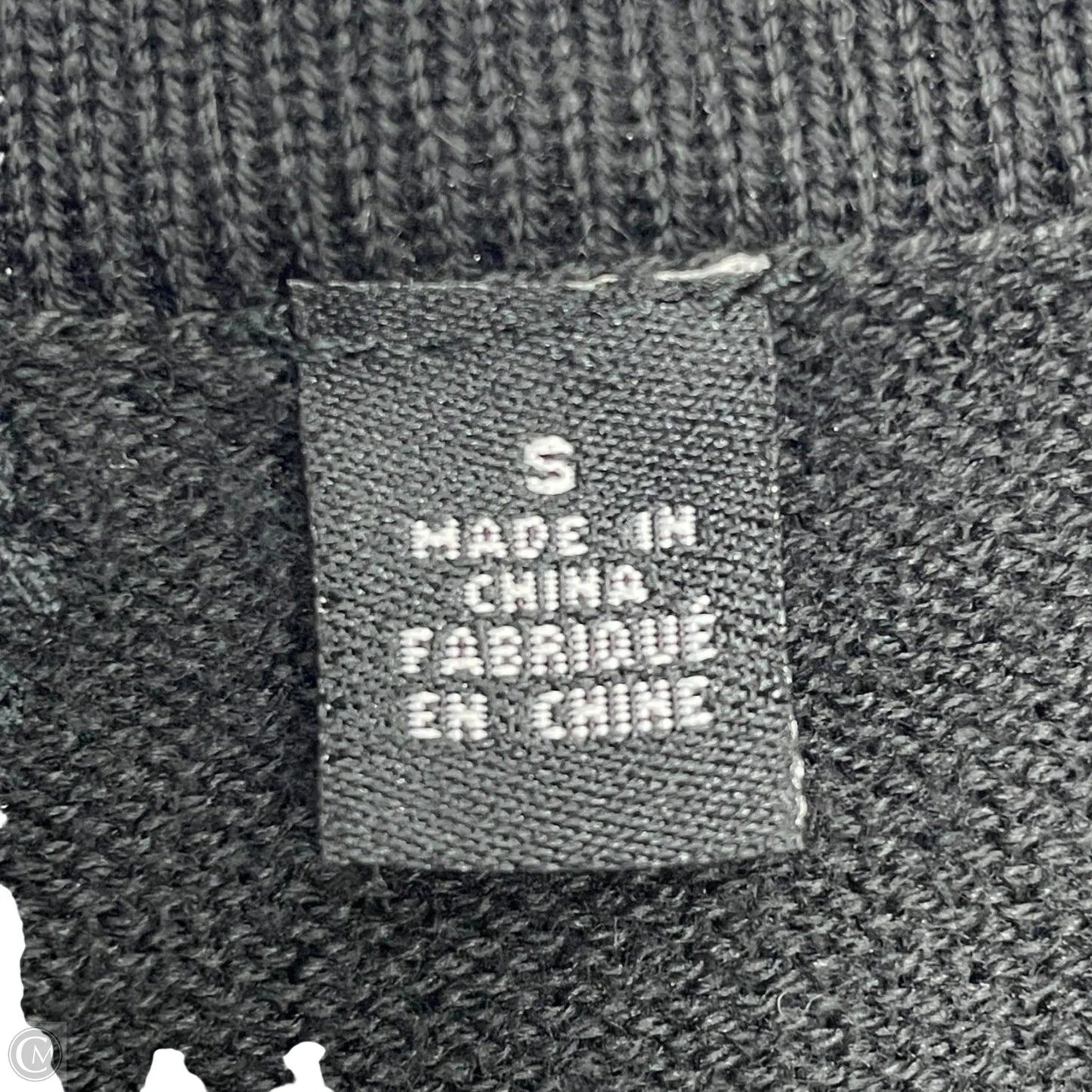 Sweater Cardigan By Knitted And Knotted In Black & Silver, Size: S