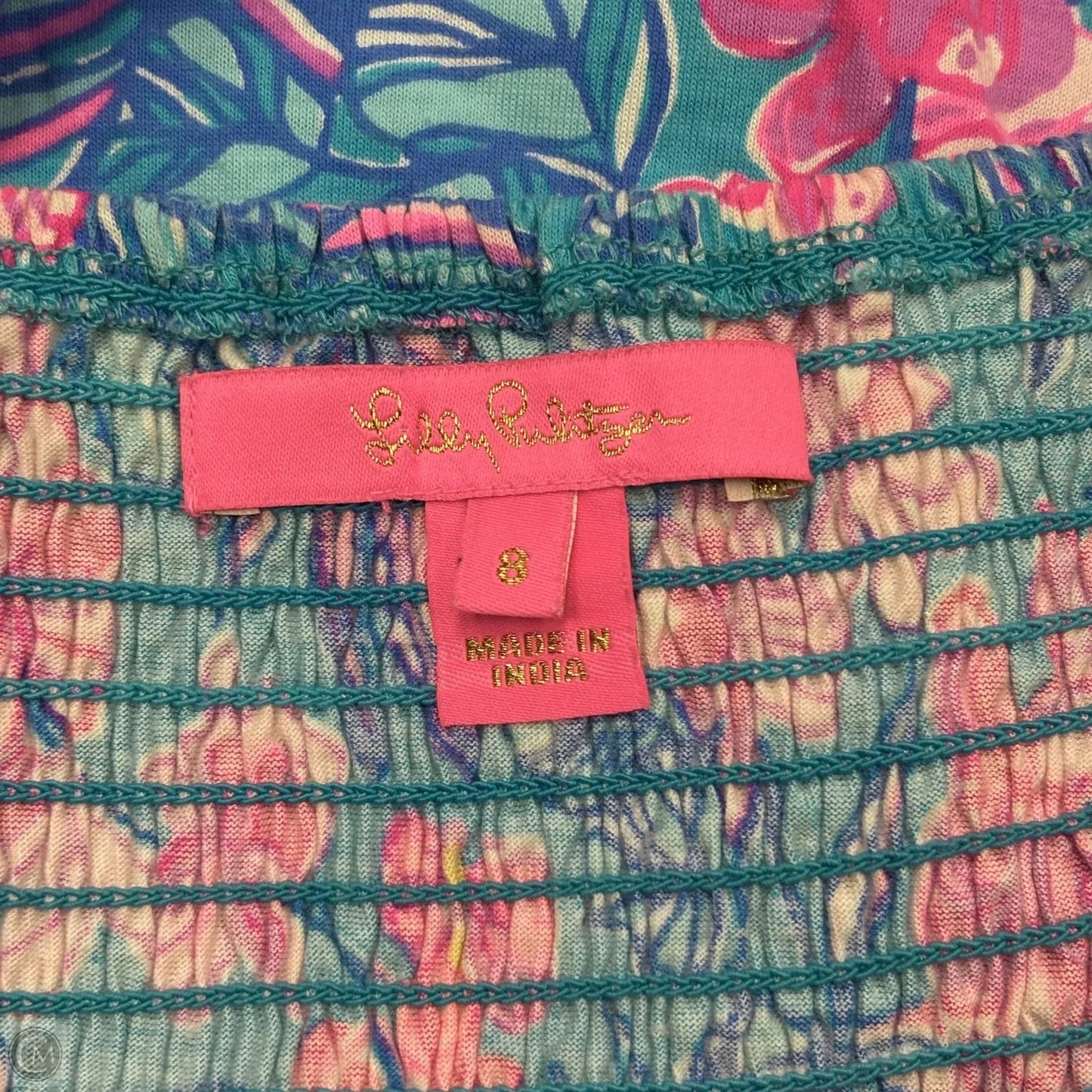 Dress Designer By Lilly Pulitzer In Blue & Pink, Size: M