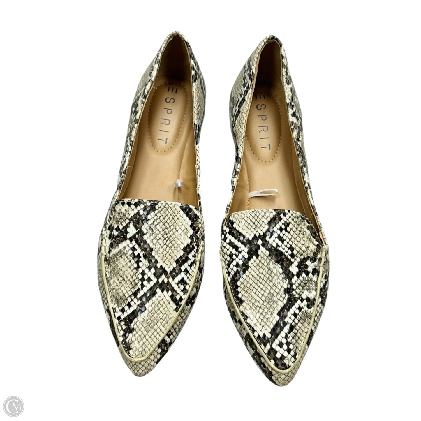 Shoes Flats By Esprit In Snakeskin Print, Size: 7.5