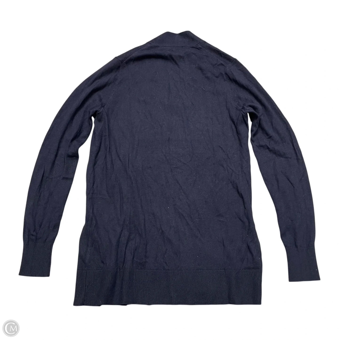 Sweater Cardigan By Ann Taylor In Navy, Size: Xs