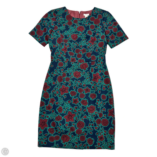 Dress Work By J. Crew In Blue & Red, Size: Sp