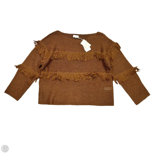 Sweater By Lucky Brand In Brown, Size: Xl