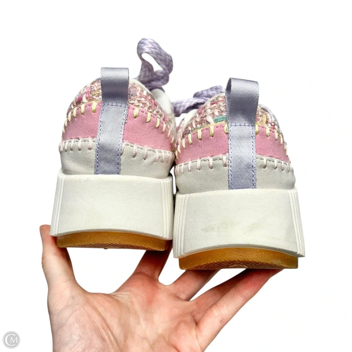 Shoes Sneakers By La Sheelah In Pink & Purple, Size: 7