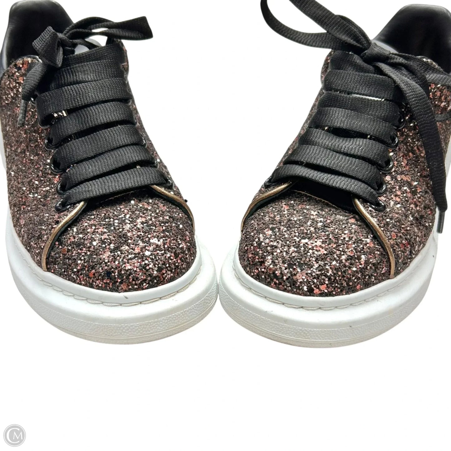 Shoes Luxury Designer By Alexander Mcqueen In Black & Pink, Size: 7