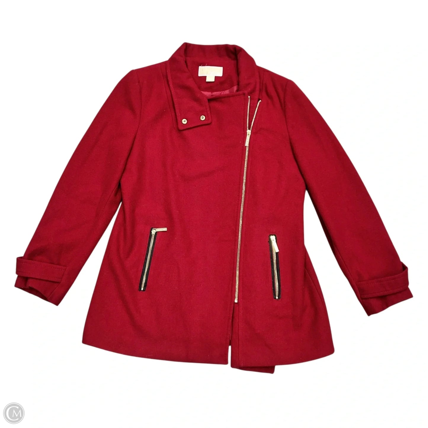 Coat Peacoat By Michael By Michael Kors In Red, Size: L