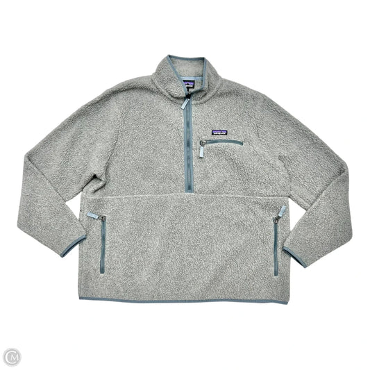 Jacket Fleece By Patagonia In Grey, Size: Xxl