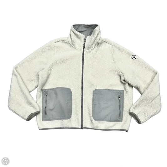 Jacket Faux Fur & Sherpa By Vuori In Cream, Size: Xxl