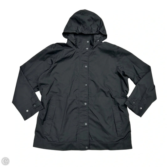 Jacket Windbreaker By Athleta In Black, Size: 1x
