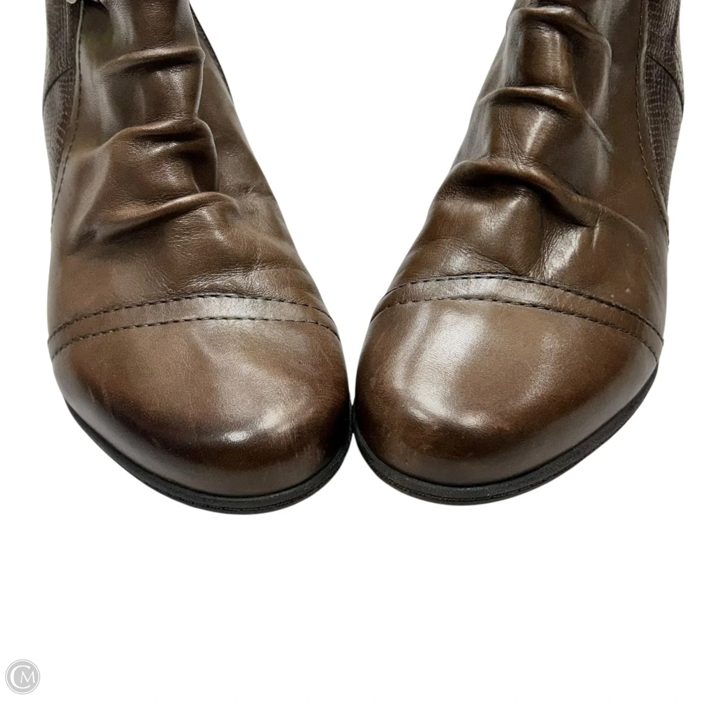 Boots Ankle Heels By Earth In Taupe, Size: 7.5