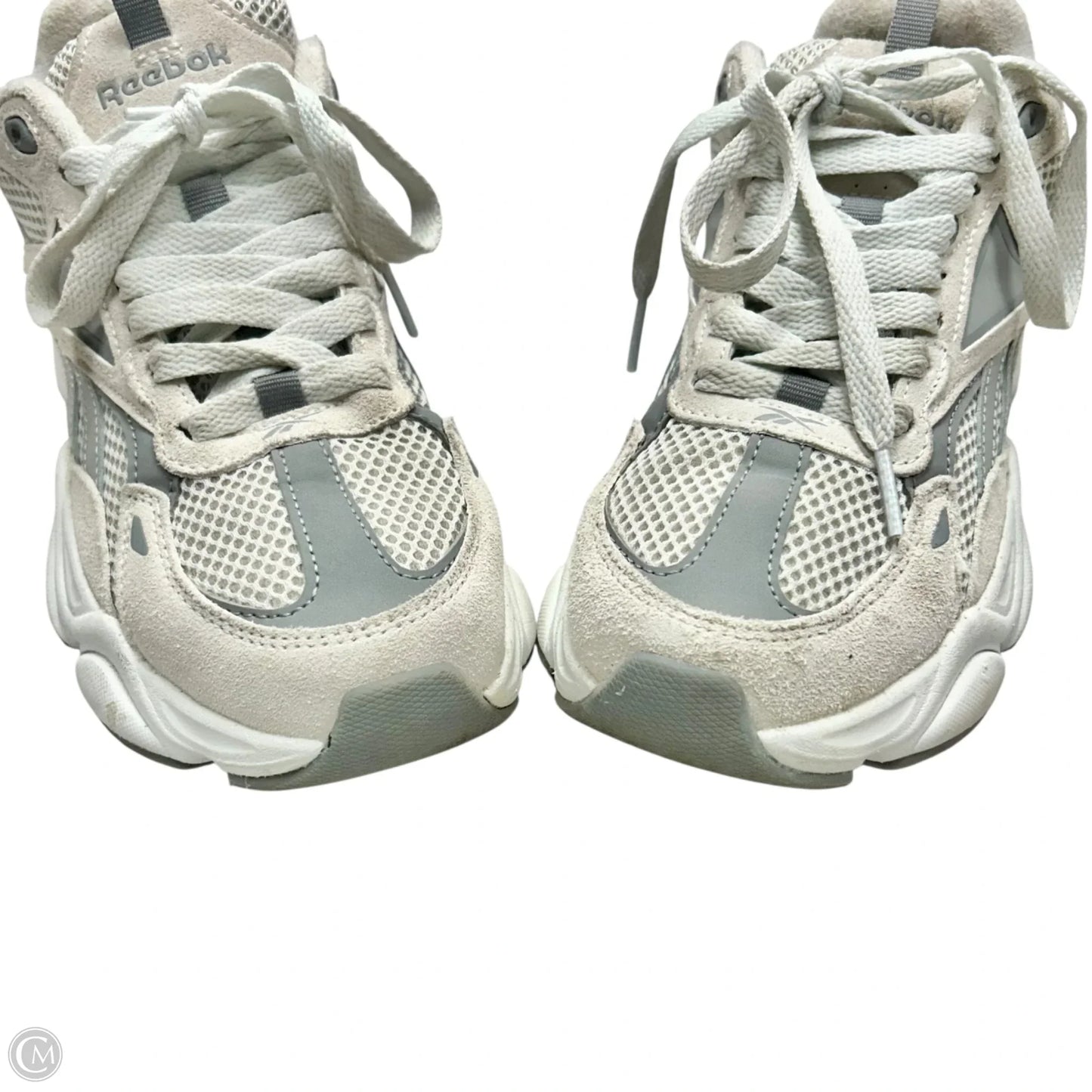 Shoes Athletic By Reebok In Grey & White, Size: 9