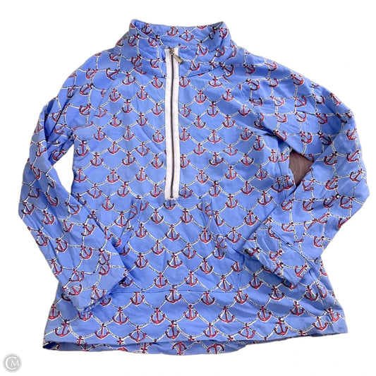 Sweatshirt Designer By Lilly Pulitzer In Blue & Red, Size: L
