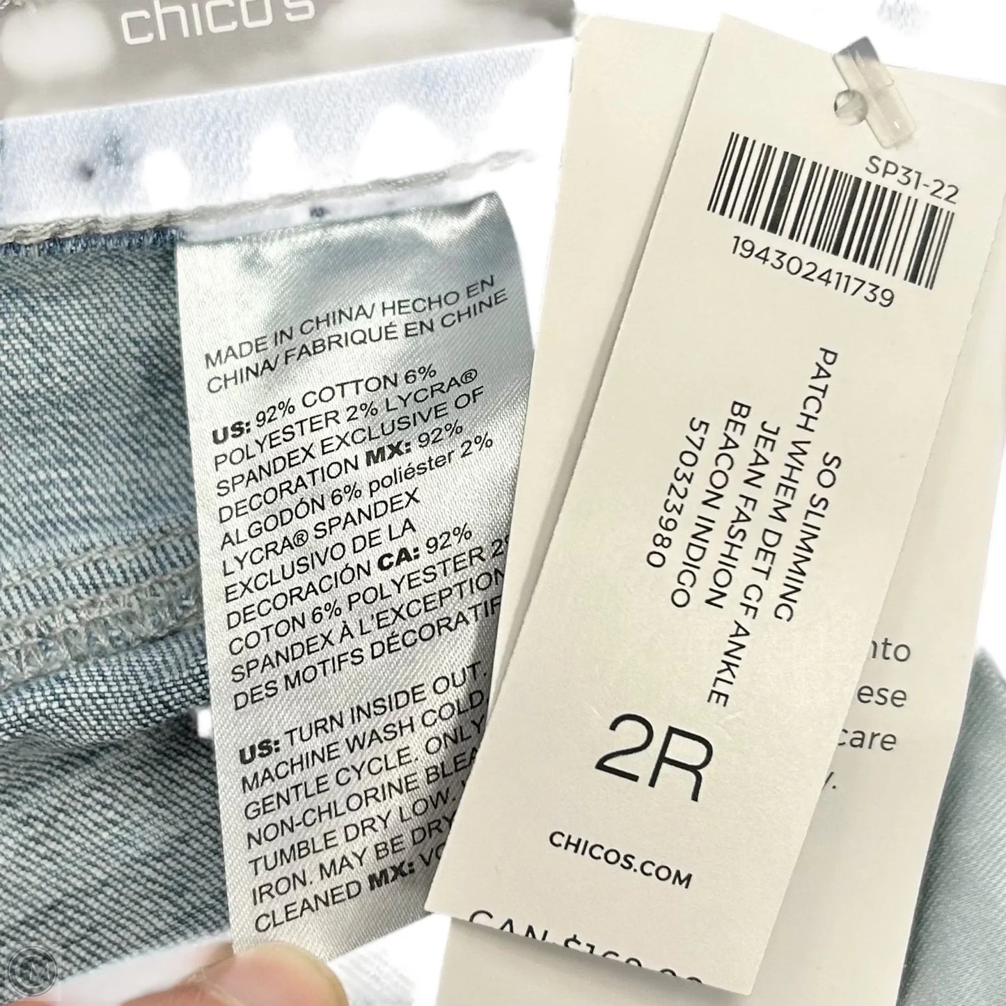 Jeans Boyfriend By Chicos In Blue Denim, Size: 12