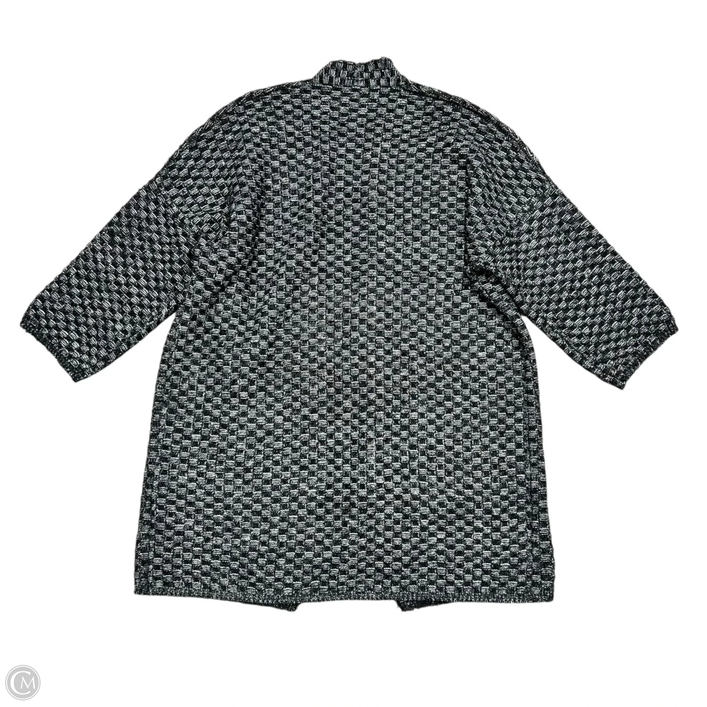 Sweater Cardigan By Maxsport In Black & Grey, Size: L