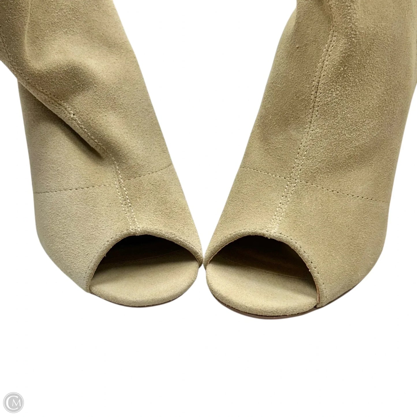 Boots Ankle Heels By Nine West In Beige, Size: 8