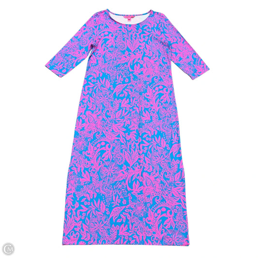 Dress Designer By Lilly Pulitzer In Blue & Pink, Size: L