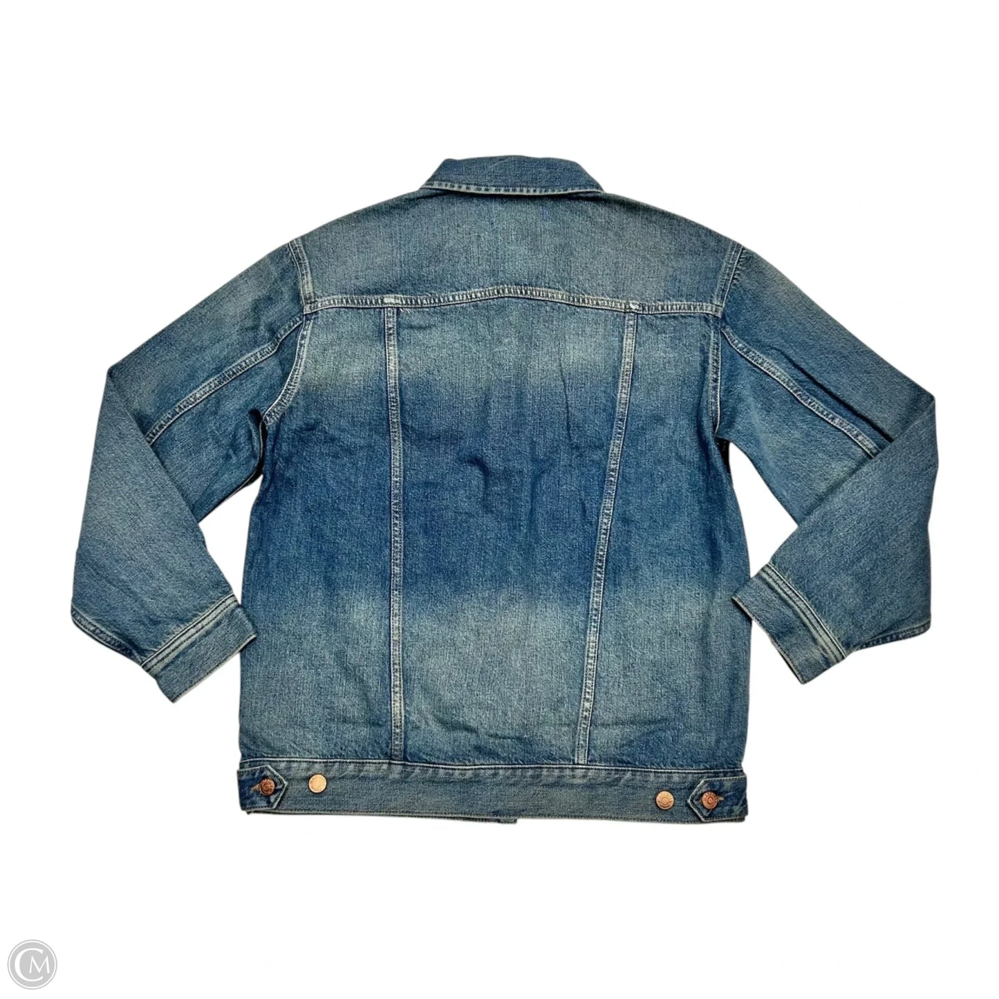 Jacket Denim By Madewell In Blue Denim, Size: S