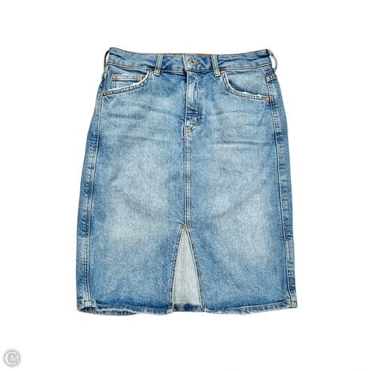 Skirt Mini & Short By Pilcro In Blue Denim, Size: 4