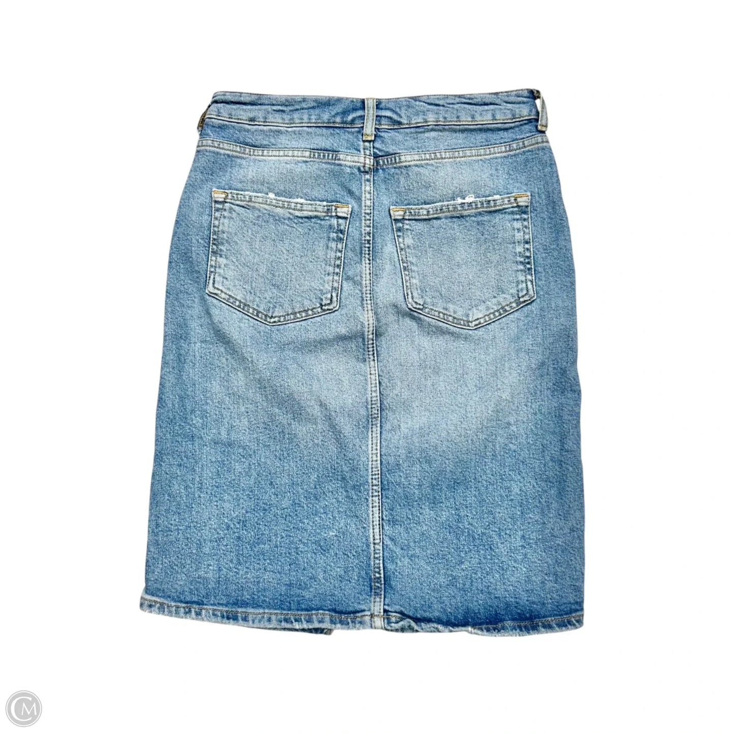 Skirt Mini & Short By Pilcro In Blue Denim, Size: 4