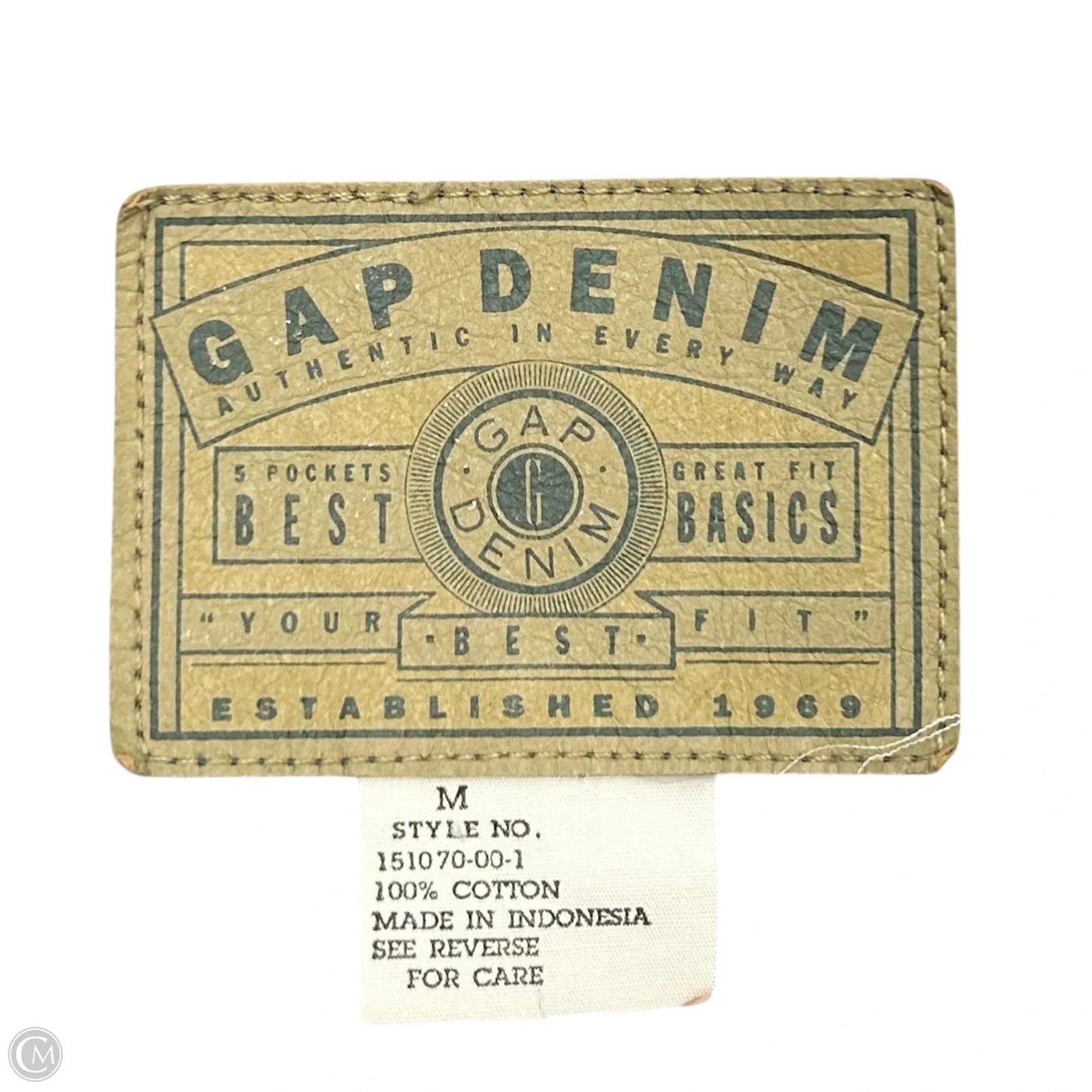 Jacket Denim By Gap In Blue Denim, Size: M