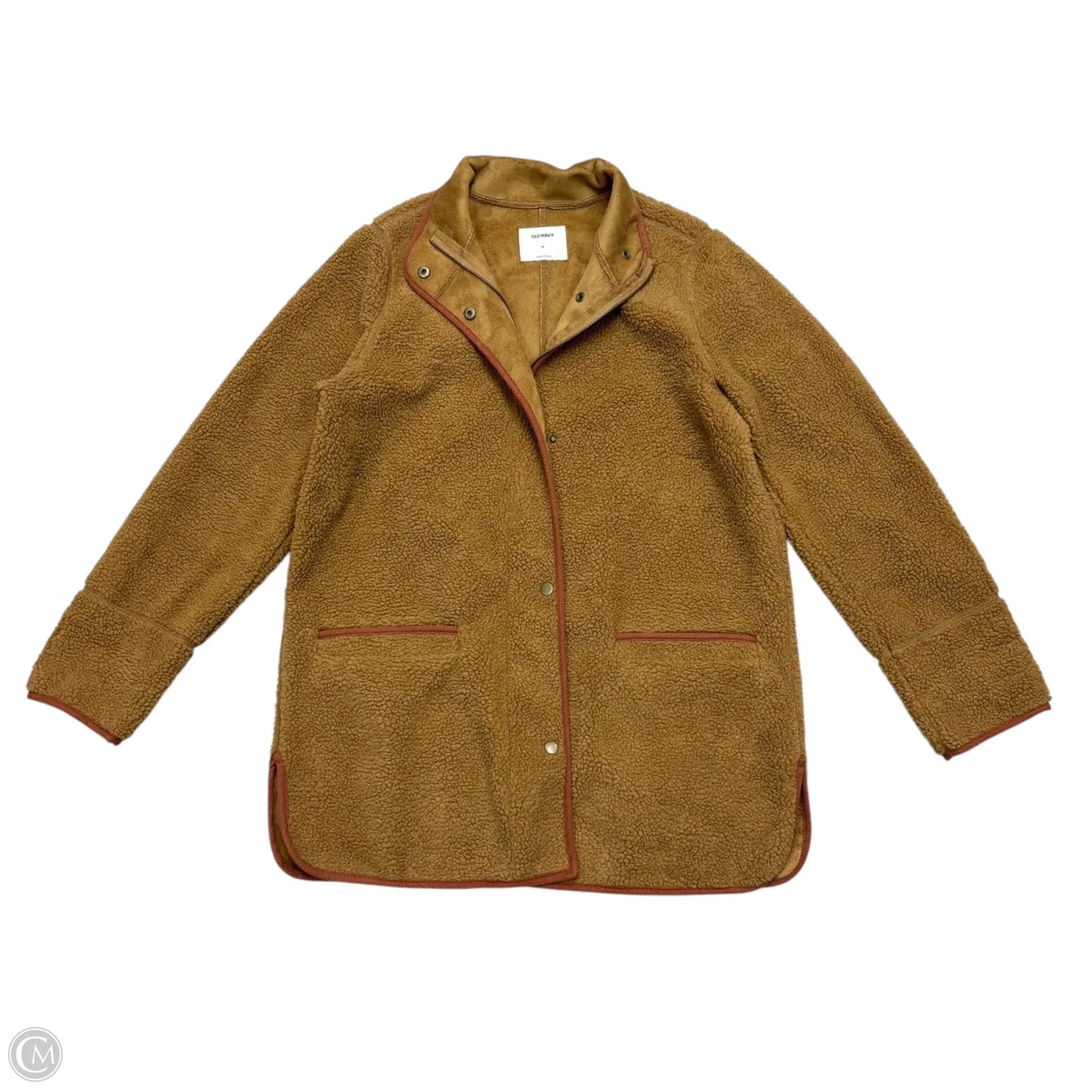 Jacket Faux Fur & Sherpa By Old Navy In Tan, Size: M