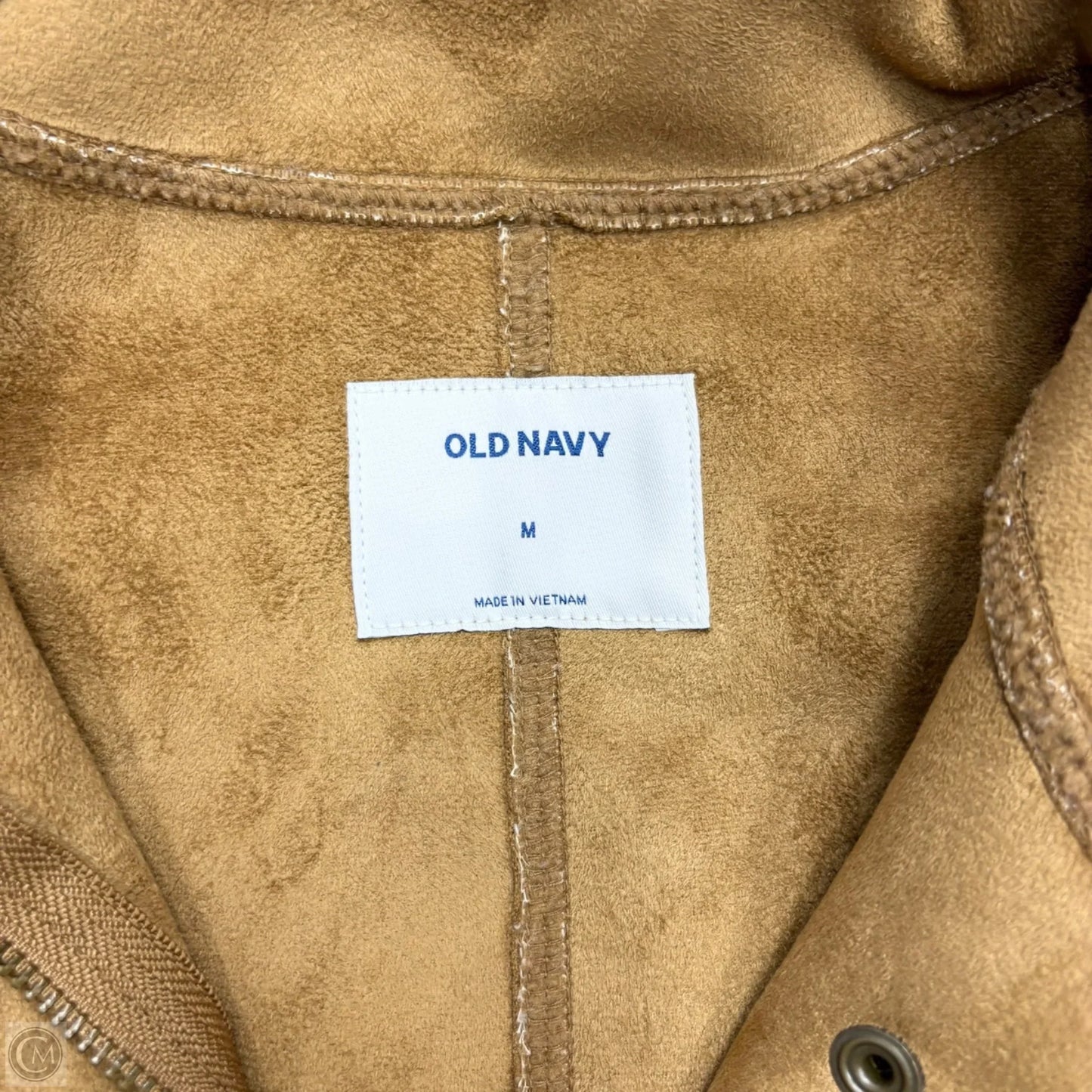 Jacket Faux Fur & Sherpa By Old Navy In Tan, Size: M