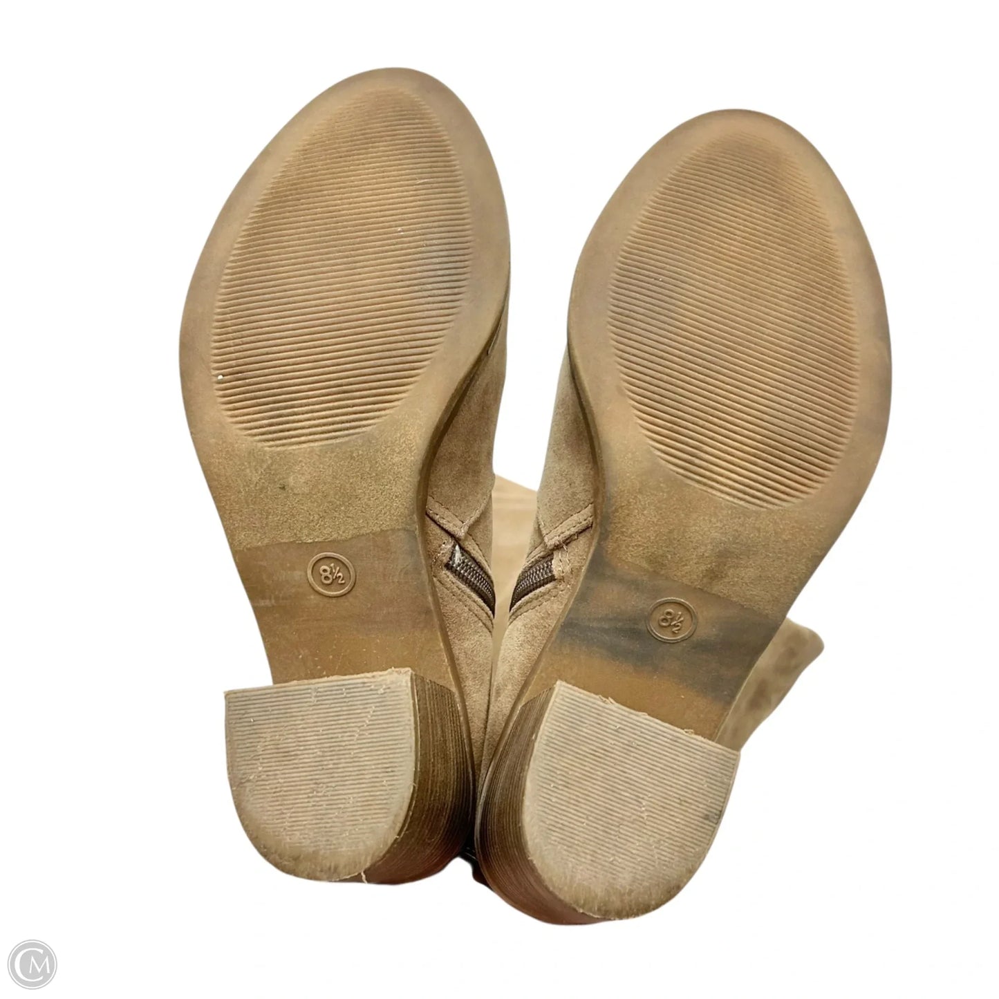 Boots Knee Heels By Universal Thread In Tan, Size: 8.5