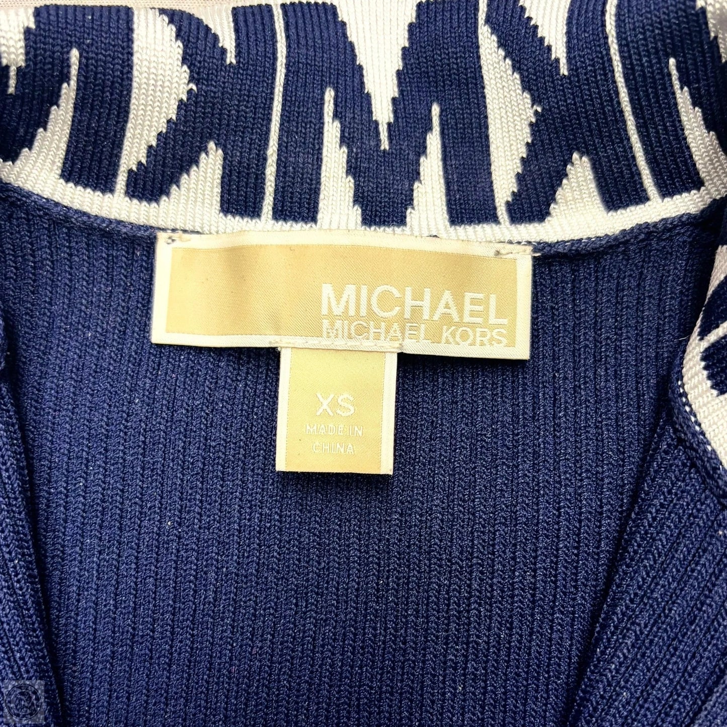 Dress Sweater By Michael By Michael Kors In Navy, Size: Xs