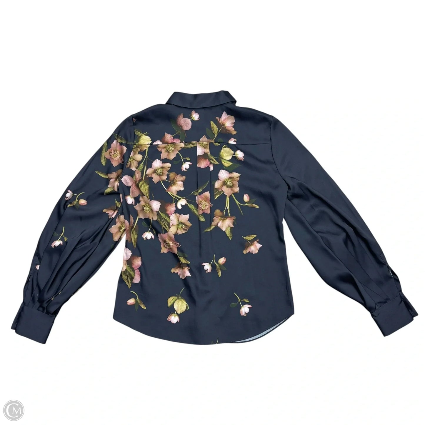 Top Long Sleeve By Ted Baker In Navy, Size: Xs