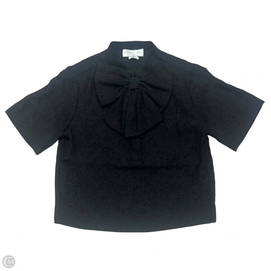 Top Short Sleeve Designer By Kate Spade In Black, Size: Xs