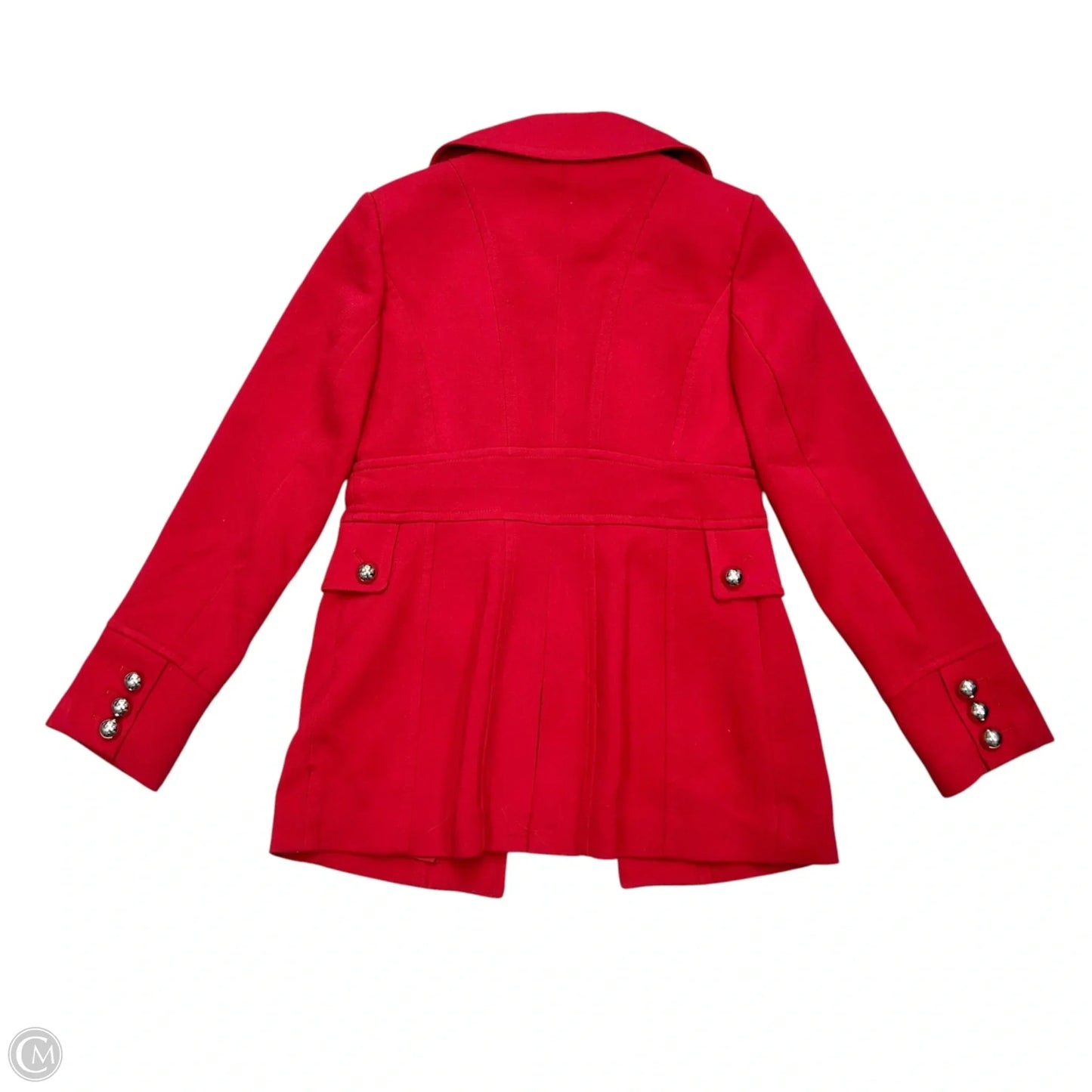 Coat Peacoat By White House Black Market In Red, Size: S