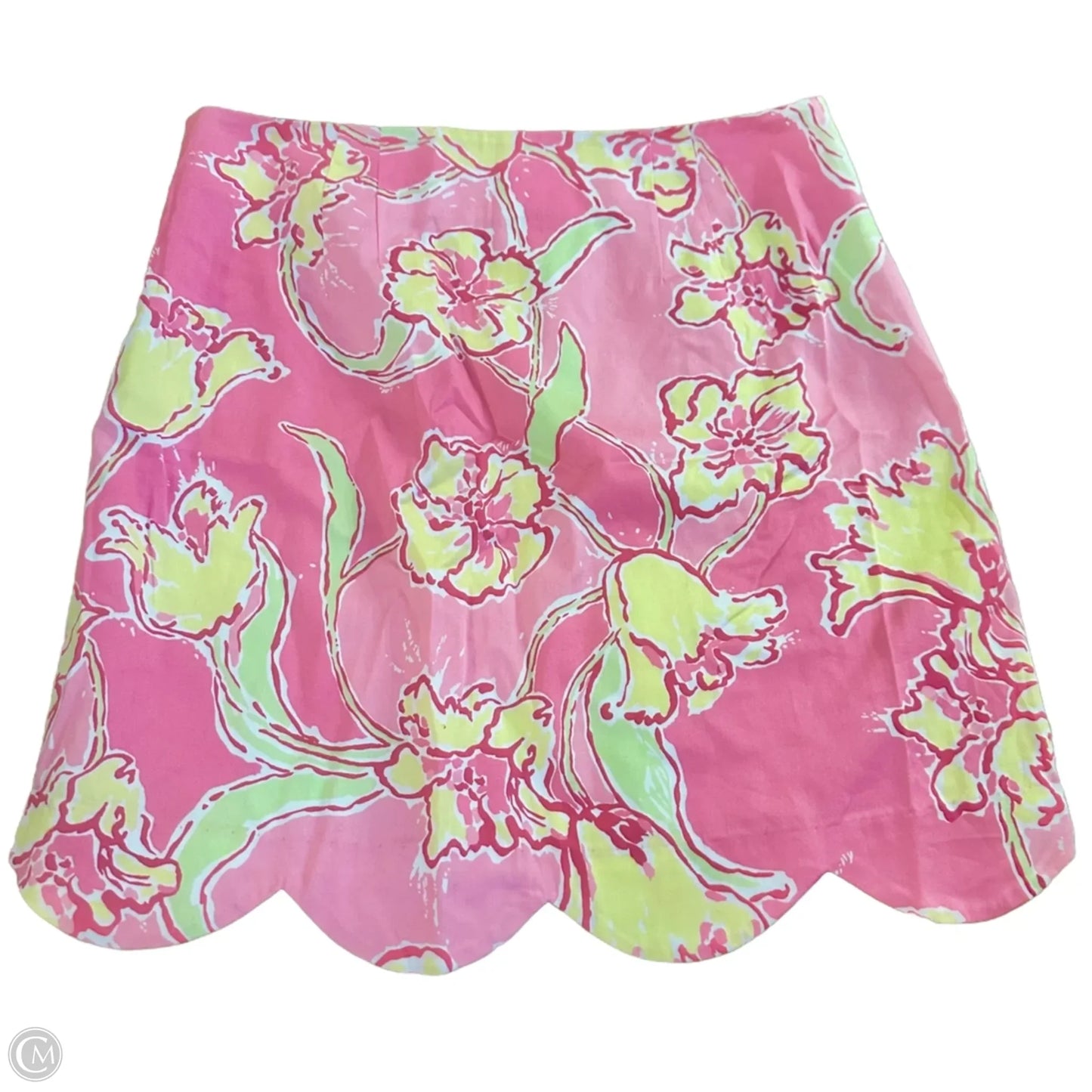Skirt Designer By Lilly Pulitzer In Pink & Yellow, Size: 2