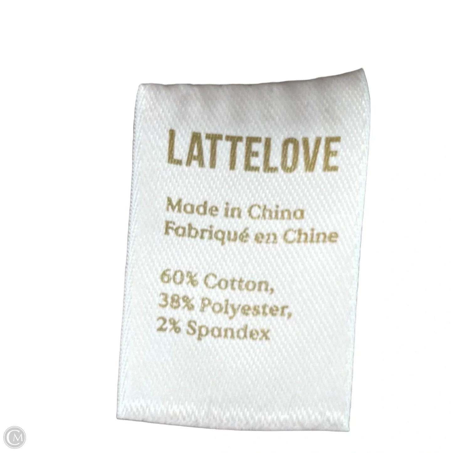 Lounge Set Shirt/Pants By Lattelove In Cream, Size: L