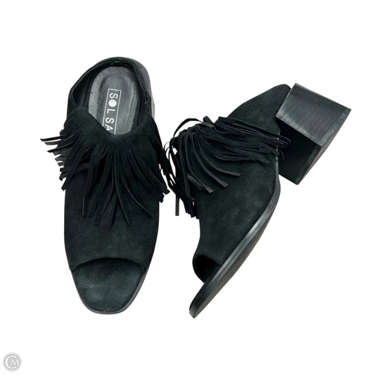 Shoes Heels Block By Sol Sana In Black, Size: 7.5